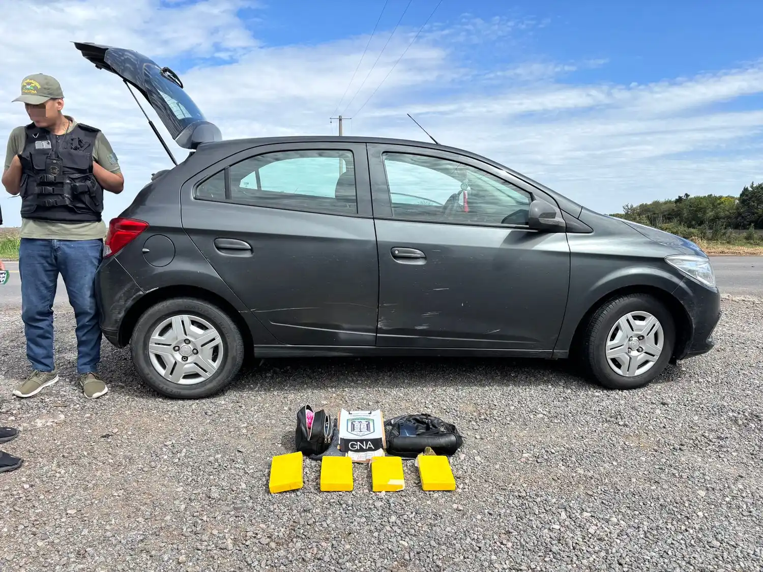 El operativo se llevó a cabo en ruta 90 el fin de semana pasado. Foto: Fiscalía Federal