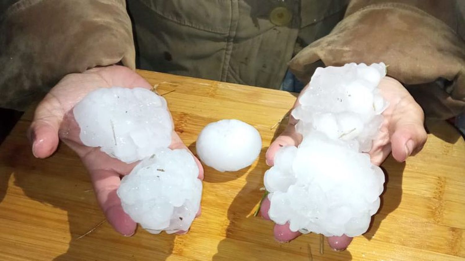 Importante tormenta de granizo azotó la ciudad de San Rafael