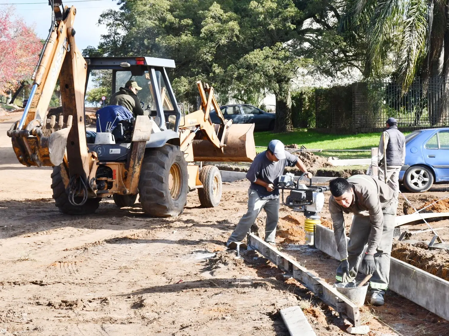 La municipalidad invierte 600 millones de pesos en obras de cordón cuneta y desagües pluviales