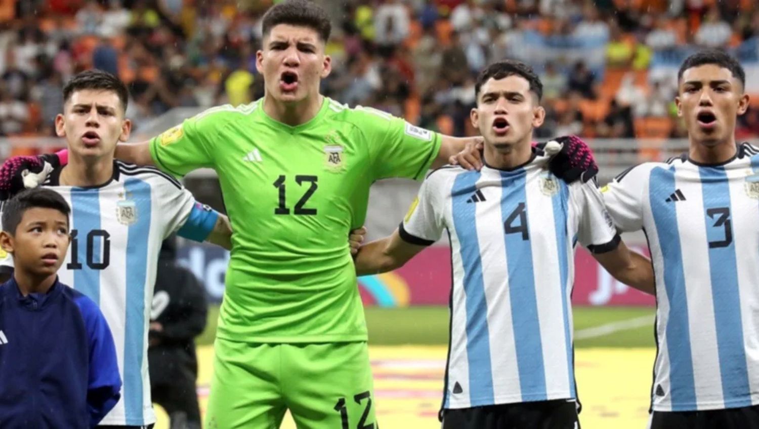 Jeremías Florentín, arquero de la Selección argentina Sub-17