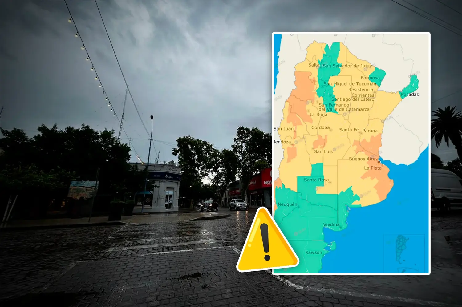 Alerta amarillo por tormentas: viernes con calor, viento fuerte y probables lluvias
