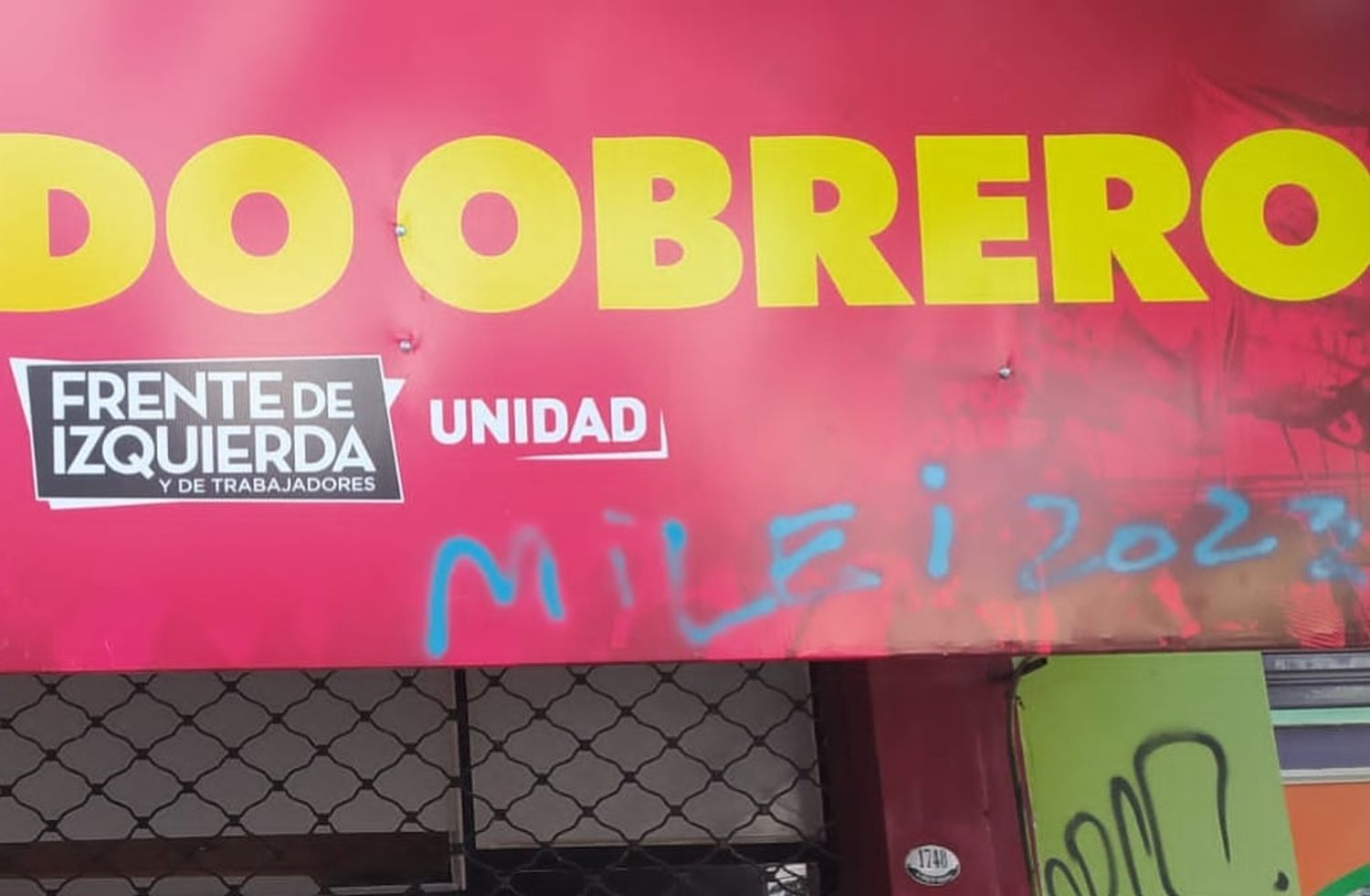 Denuncian que seguidores de Milei atacaron el local del Partido Obrero de Tigre, inaugurado hace días