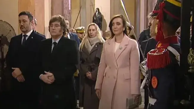 Milei y Gabinete en el Te Deum.