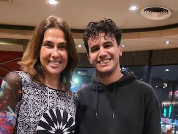 El joven candidato con la referente del espacio Potencia