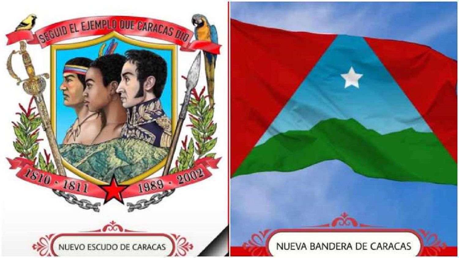 ¿TENDRÁN APEGO? Caracas estrena nuevos símbolos entre “mar de contradicciones”