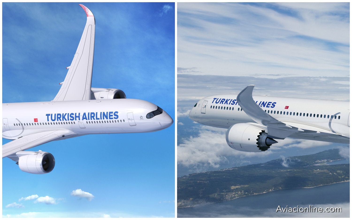 Turkish Airlines salió a comprar wide-bodies y se llevó cincuenta A350 y 787