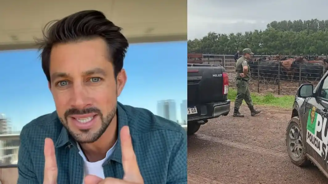 Bruno Riboldi dio detalles sobre los animales que aparecieron en un campo de Chabás. Foto: Gentileza.