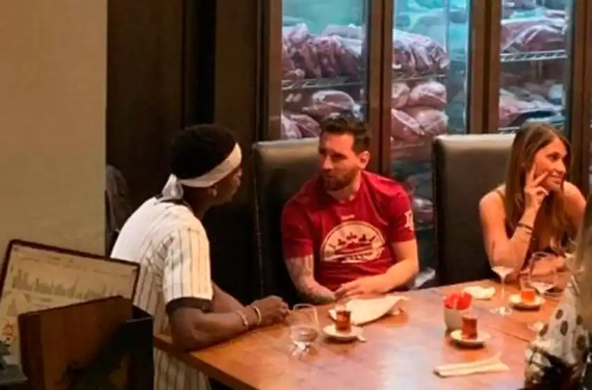 Encuentro inesperado: Messi con Pogba