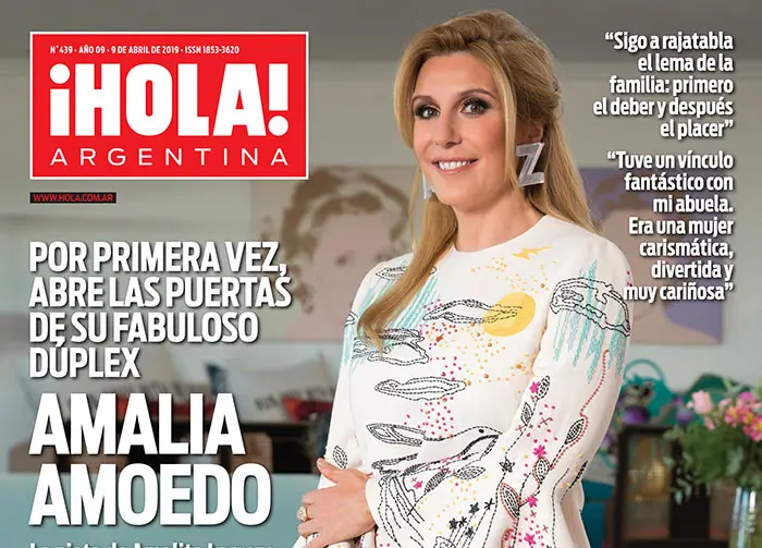 Amalia Amoedo abre a ¡Hola! Argentina las puertas de su fabuloso dúplex
