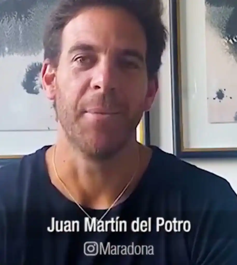 El saludo de Del Potro a Maradona por sus 60 años