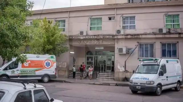 La menor fue trasladada al Hospital San Roque.