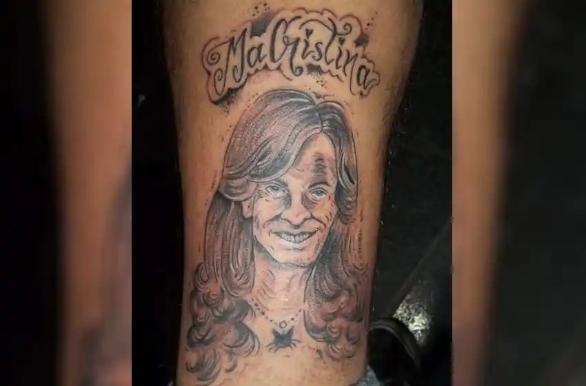 Se tatuó a «MaCristina» para terminar con la grieta, pero solo recibió insultos