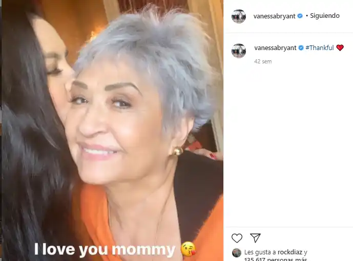 La viuda y la suegra de Kobe Bryant en noviembre de 2019. Foto: Instagram