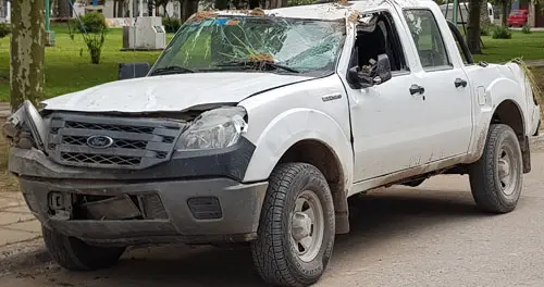 Productora agropecuaria sufrió heridas en un vuelco en ruta 80