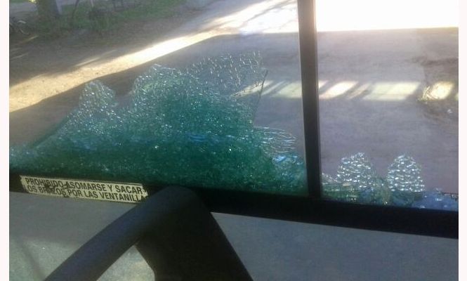Pilar: Nena herida de un piedrazo mientras viajaba en un colectivo 