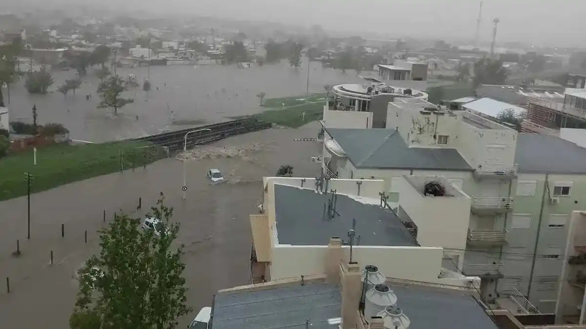 Temporal en Bahía Blanca.
