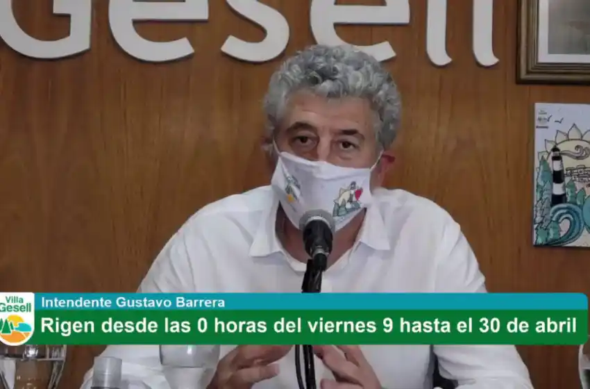 Gesell: Barrera anunció las restricciones por la llegada de la segunda ola