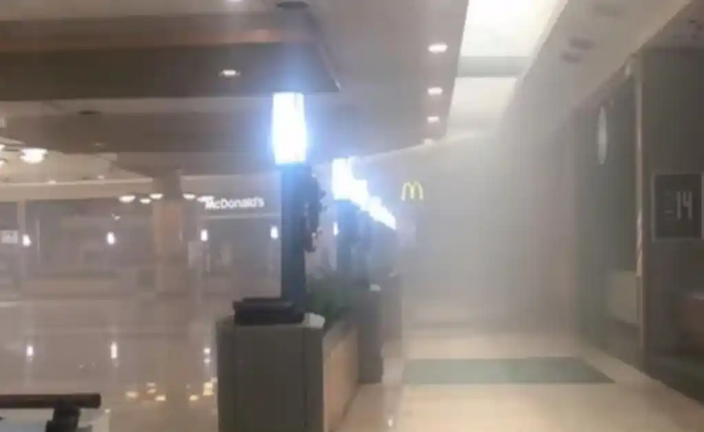 Principio de incendio en uno de los shoppings de Rosario