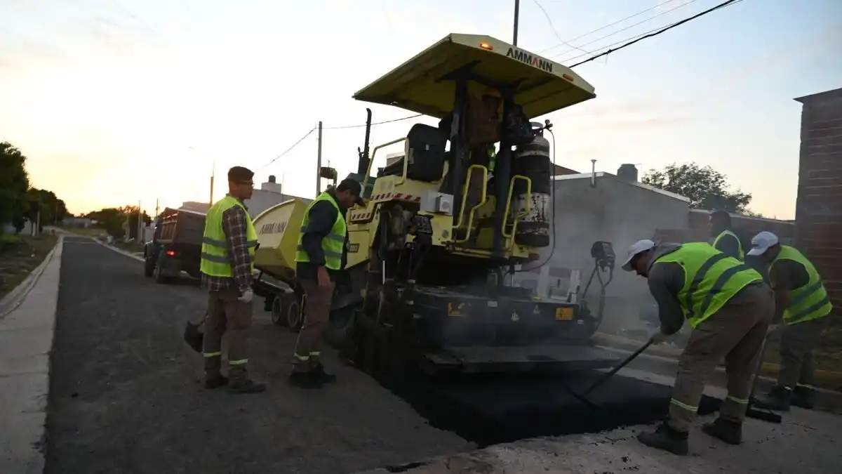 Se asfaltó el tercer consorcio vecinal en la zona oeste de la ciudad