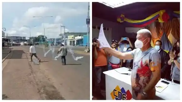 CNE PROCLAMA A EDUARDO PIÑATE en medio de protestas de seguidores de Luis Lippa en Apure