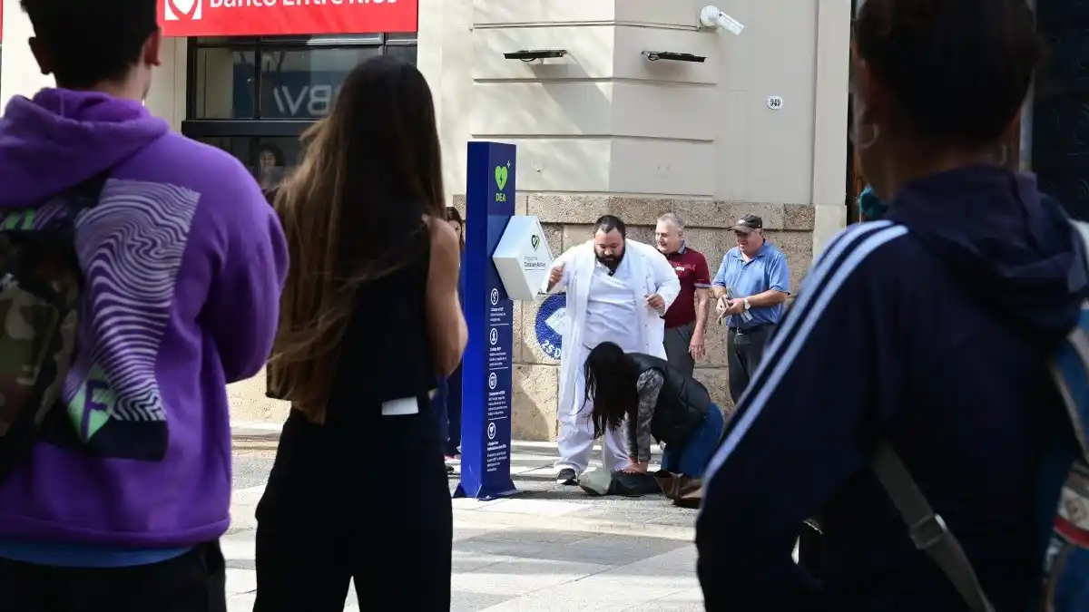Realizaron un simulacro de emergencia en pleno centro de Gualeguaychú