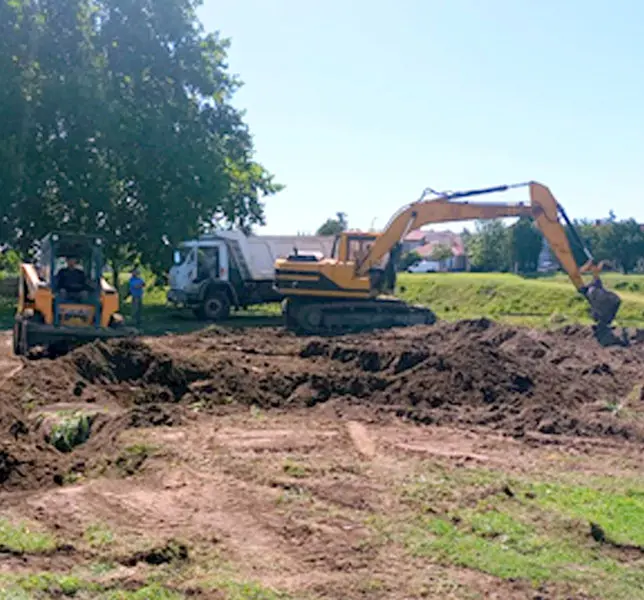Obras hidráulicas en la zona del arroyo Tapalqué