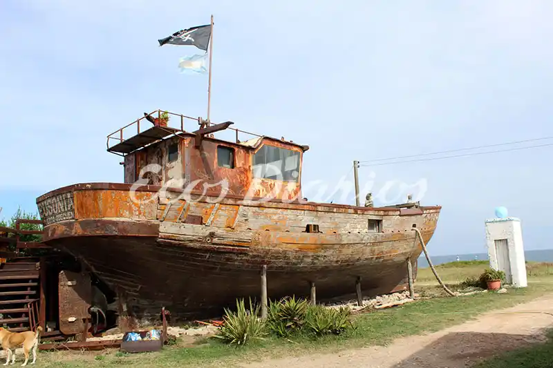 Una postal que llama la atención en Punta Carballido
