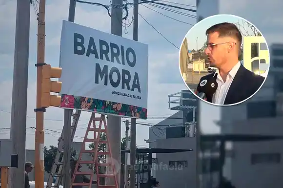 Viotti aclaró la polémica por el cartel del barrio Mora: ¿qué explicó el intendente?