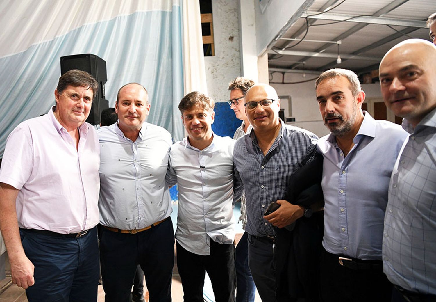 Gargaglione en Claromecó con el gobernador Axel Kicillof