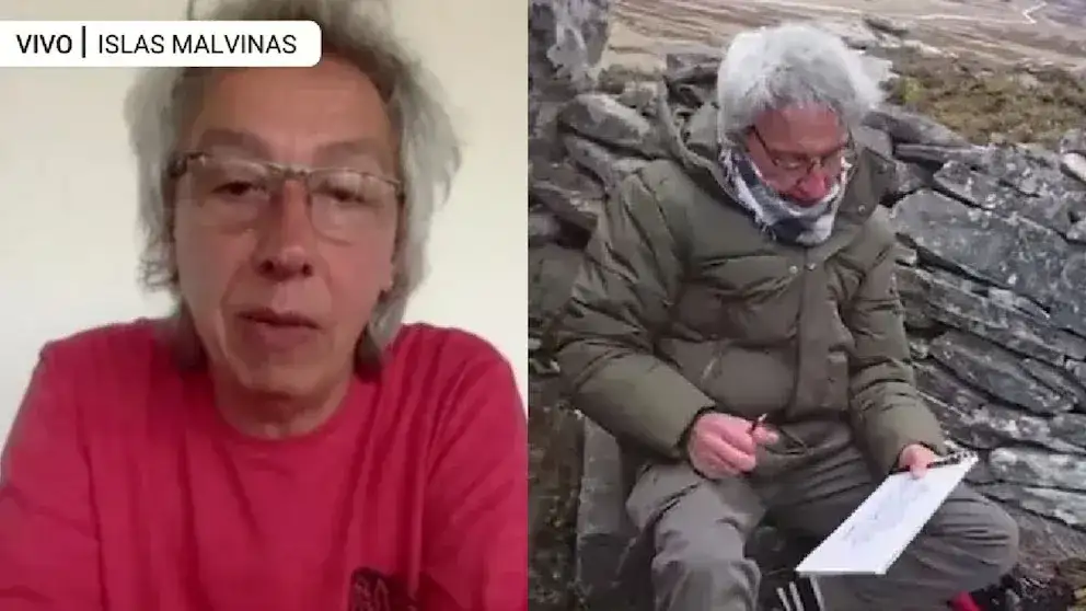 Un veterano de Malvinas regresó a las islas para homenajear a sus compañeros con sus pinturas