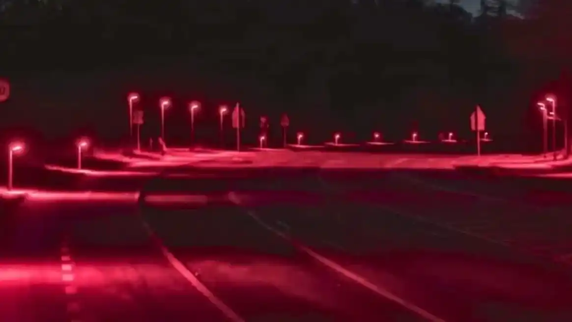 La "ciudad roja" de Dinamarca: el llamativo motivo por el que cambiaron el alumbrado público