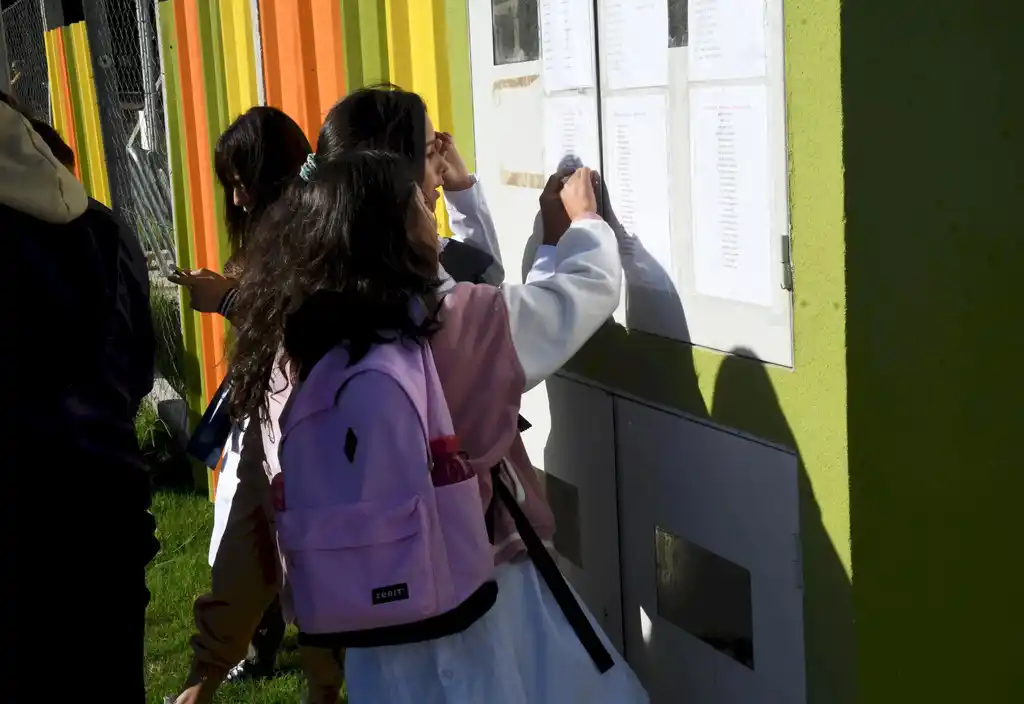 Escolares el primer día de clase. El Pais