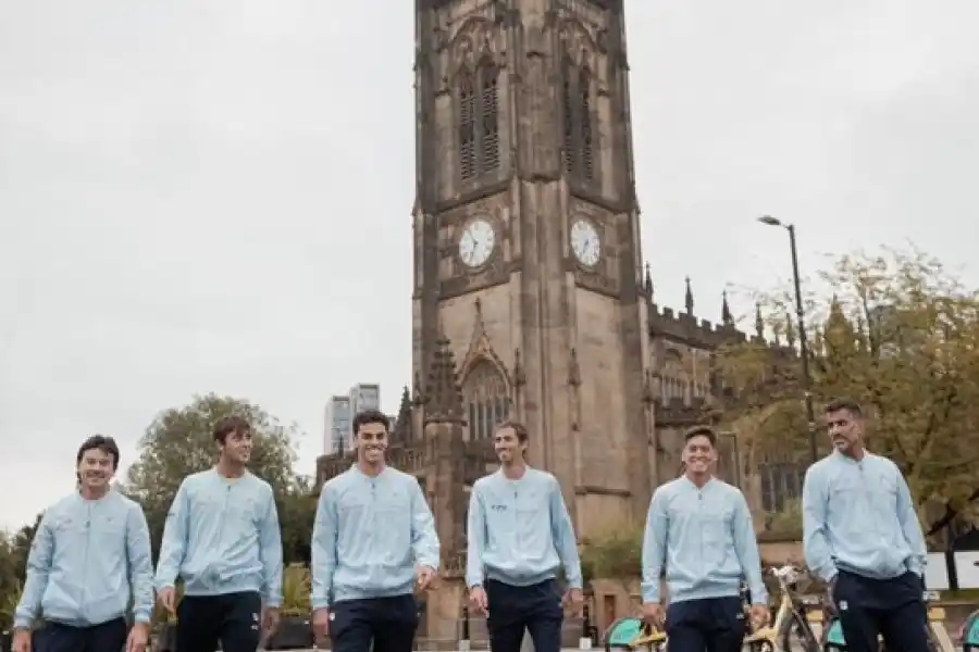 El equipo argentino está en Manchester para disputar las finales d ela Copa Davis