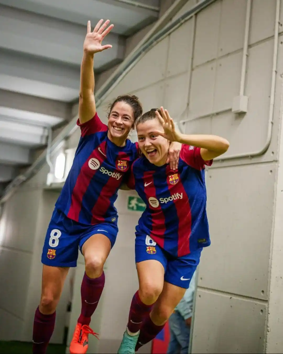 Así festejaron las jugadoras del FC Barcelona tras golear al Real Madrid