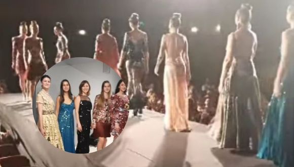 Sampedrinas modelaron en Villa María con vestidos de alta costura de Roberto Piazza