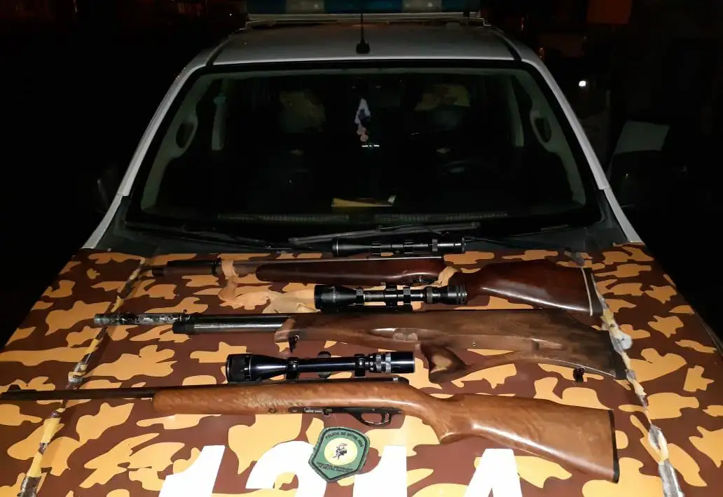 Secuestraron una escopeta y dos rifles de aire comprimido en un control policial