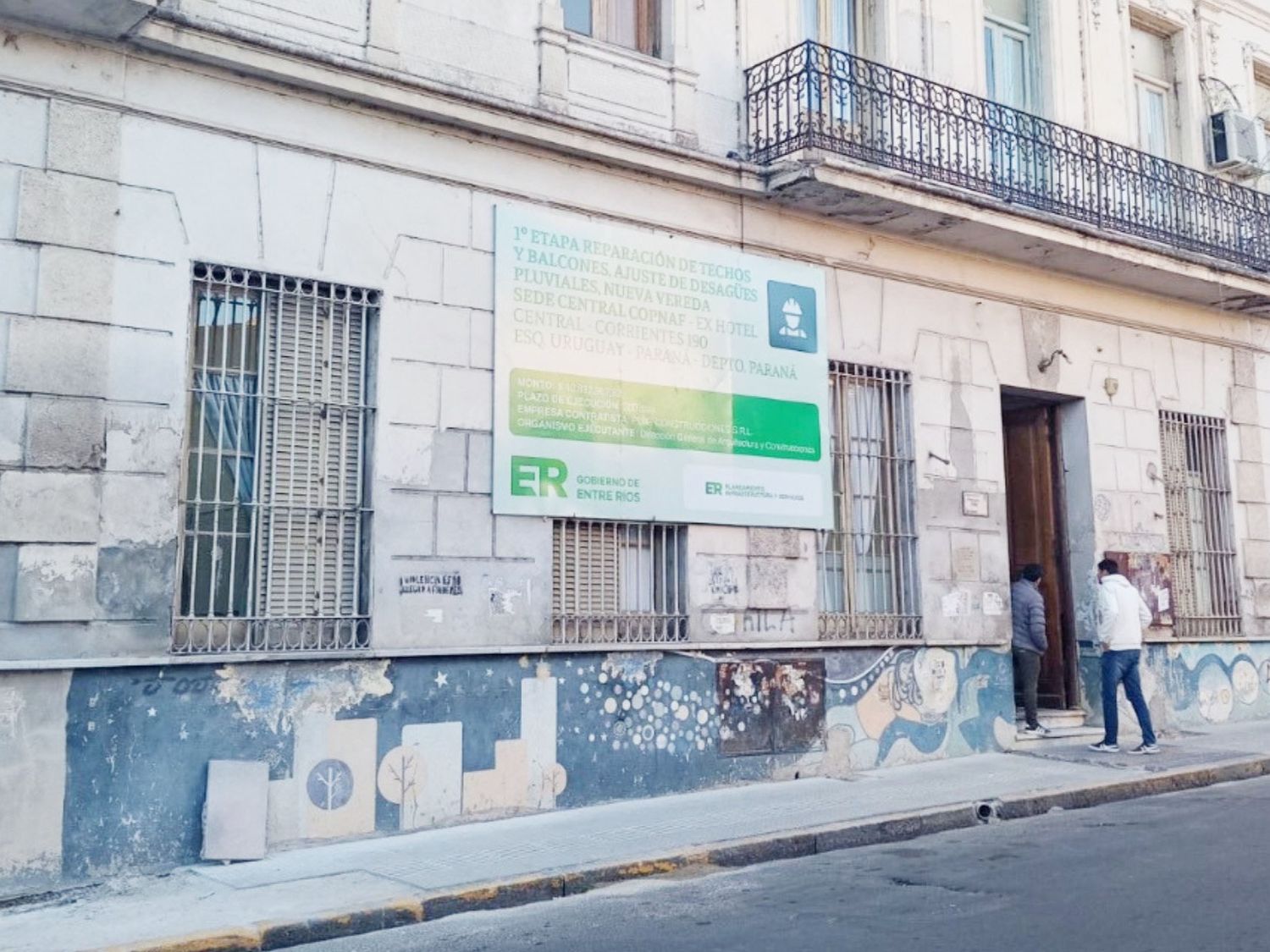 Se trabaja en la puesta en valor y restauración de la sede central del Copnaf