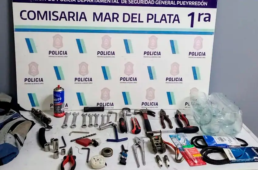 Violentó cerradura y robó herramientas de una camioneta