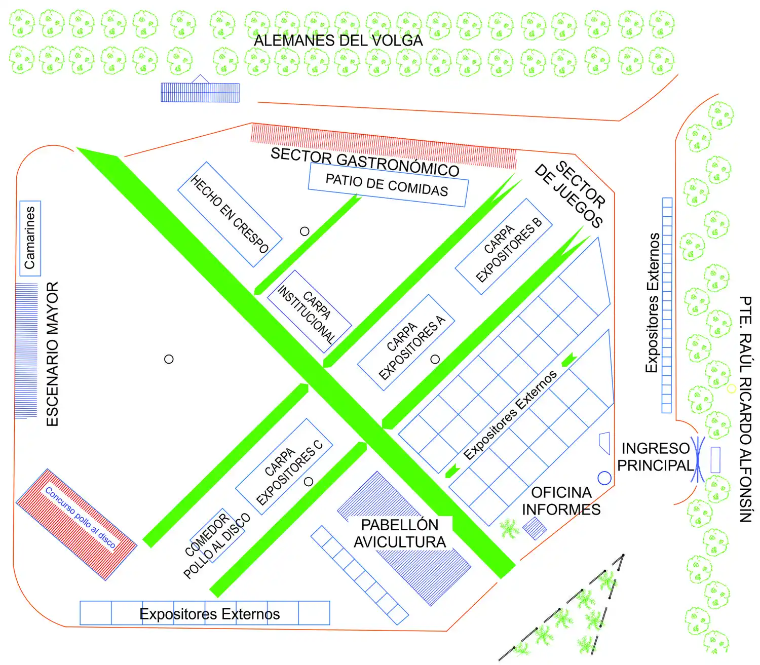 Fiesta Nacional de la Avicultura: Vuelve el Rancho del Pollo y serán siete los espacios del servicio gastronómico