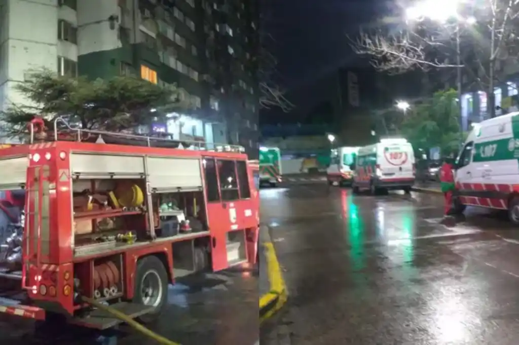 Incendio en un edificio de Villa Lugano