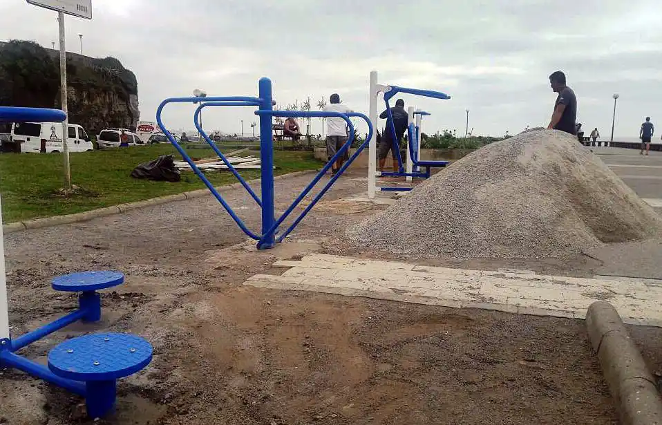 Comenzaron a renovar las postas deportivas de la costa