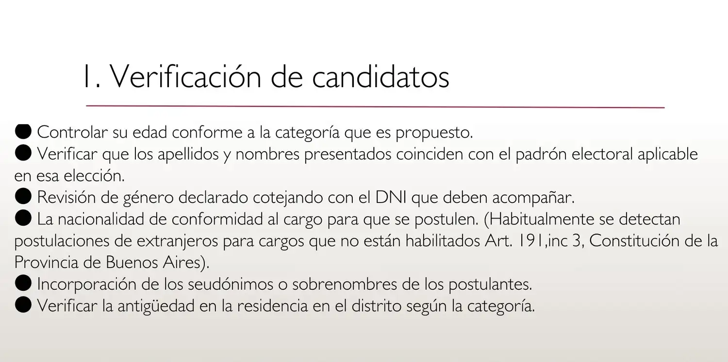 Informe presentado por la Junta Electoral en la Legislatura.