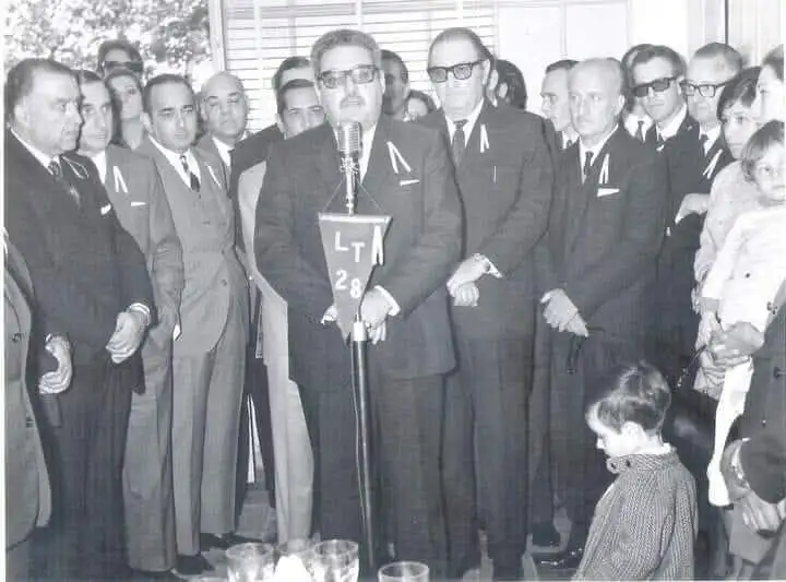 Arquímedes Robert, el día de la inauguración de LT28