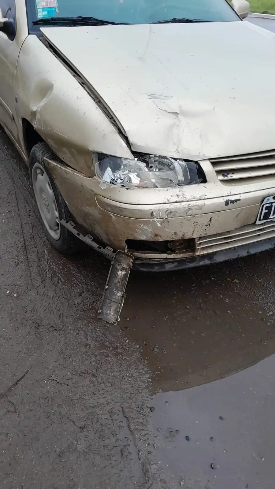 Fuerte choque sin heridos en la Ruta 226