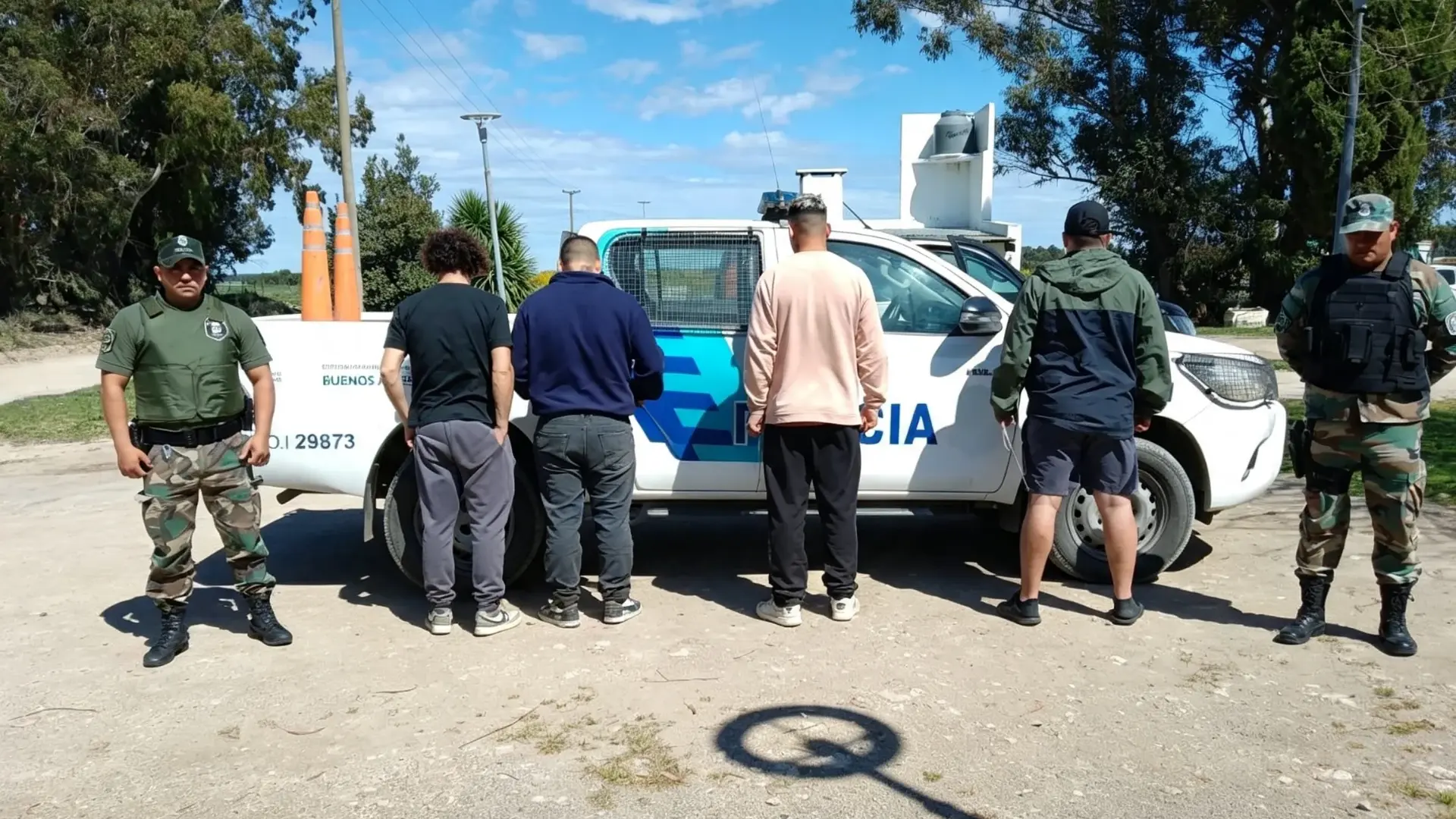 Aprehendieron a cuatro hombres por caza furtiva en San Cayetano