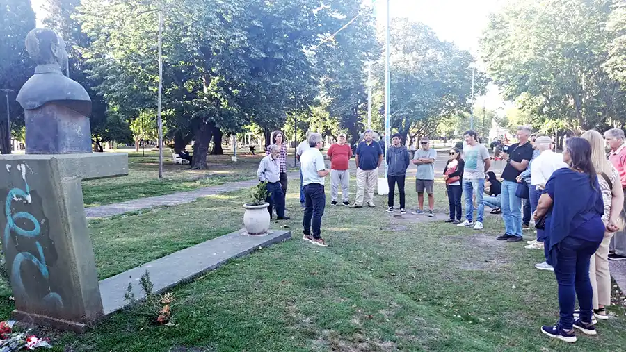 Alfonsín. Fue recordado por el radicalismo local a 40 años de su asunción