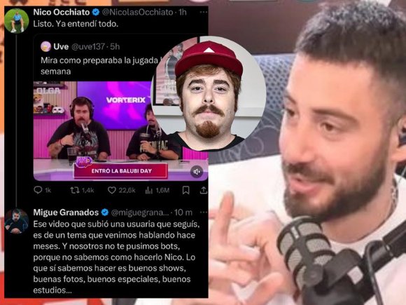 Fuerte cruce entre Nicolás Occhiato y Migue Granados