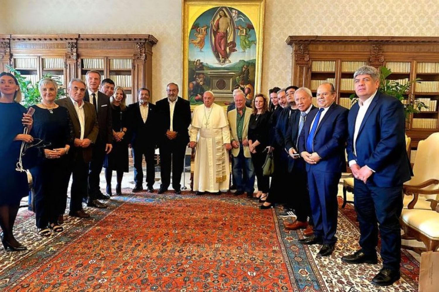 El Papa recibió a una delegación de la CGT: hicieron hincapié en “el desarrollo, la producción y el trabajo”