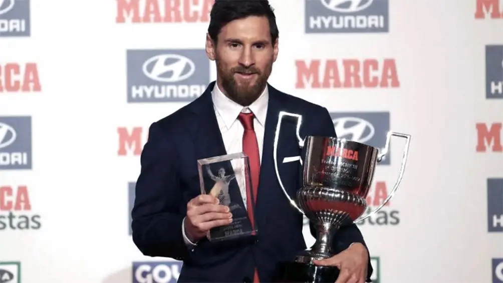 Messi recibió el premio Alfredo Di Stéfano al goleador de la liga española