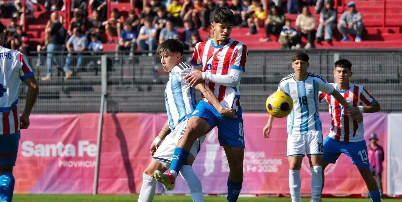 Argentina perdió 2-1 ante Paraguay en su debut en Rosario en los Juegos Suramericanos